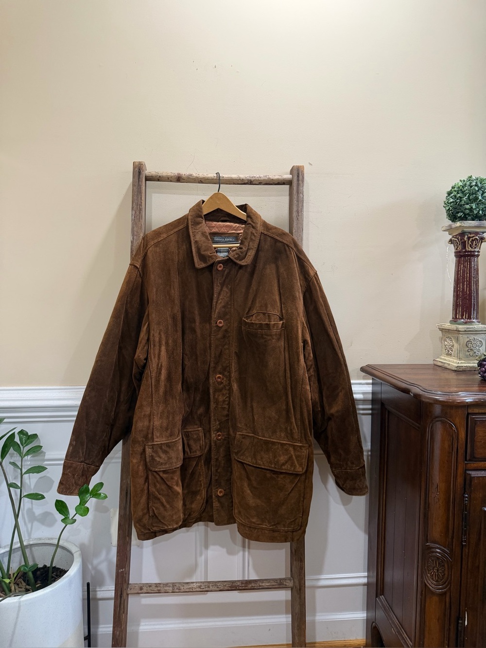 Banana Republic Brown Suede Shirt Jacket